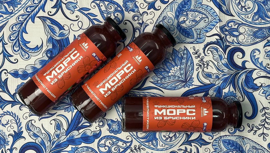 Морс из брусники с чашелистником морошки