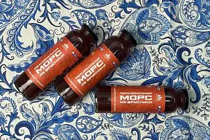 Морс из брусники с чашелистником морошки