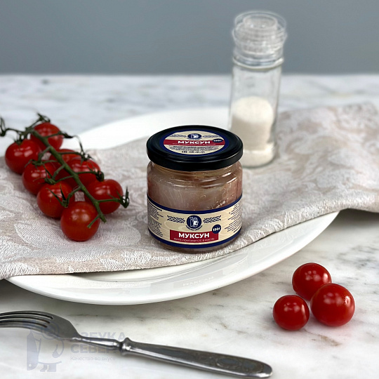 Муксун филе слабой соли (маленькая банка)