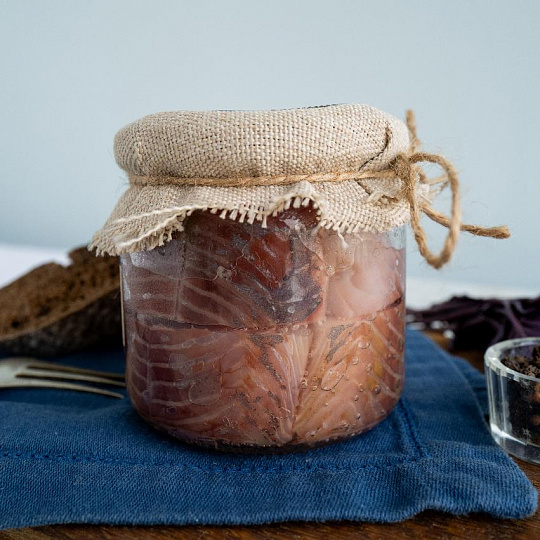 Омуль филе слабой соли (средняя банка)