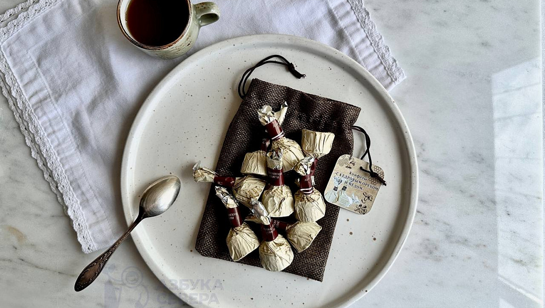 Конфеты с кедровым орехом и медом 