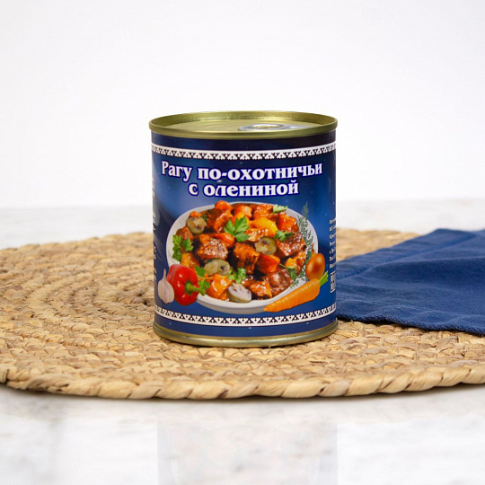 Рагу по-охотничьи с олениной, ж/б 290г