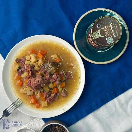 Домашнее жаркое с мясом кабана 