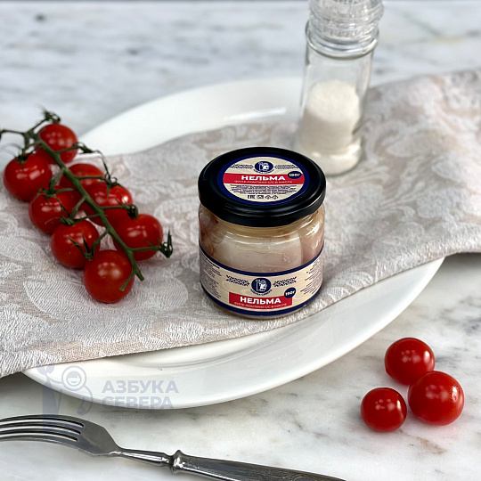 Нельма филе слабой соли (маленькая банка)
