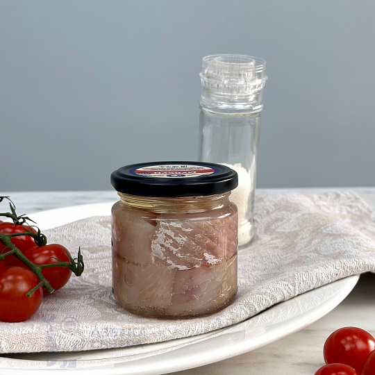 Муксун филе слабой соли (маленькая банка)