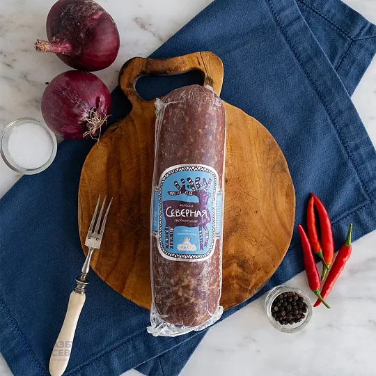 Колбаса из оленины Северная сырокопченая