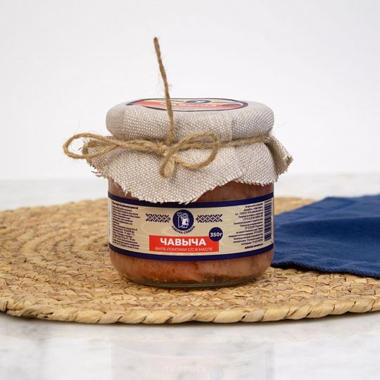 Чавыча филе слабой соли ( средняя банка )