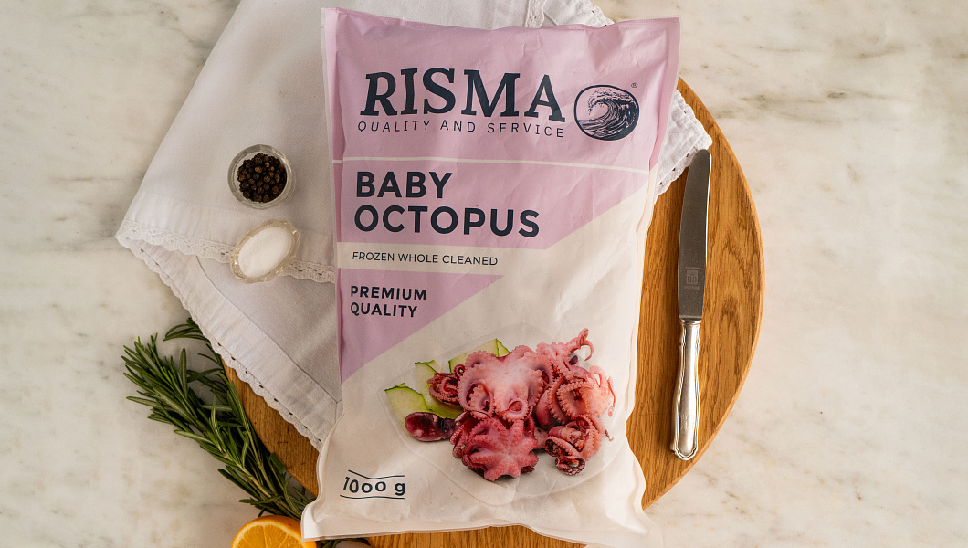 Осьминог мини свежемороженый 