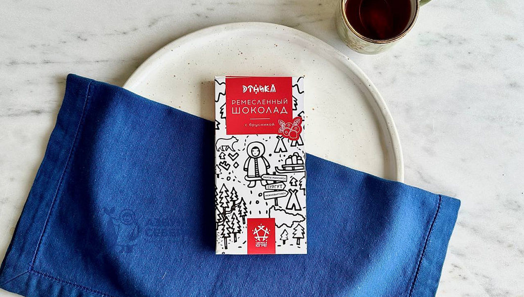 Шоколад с брусникой ремесленный 