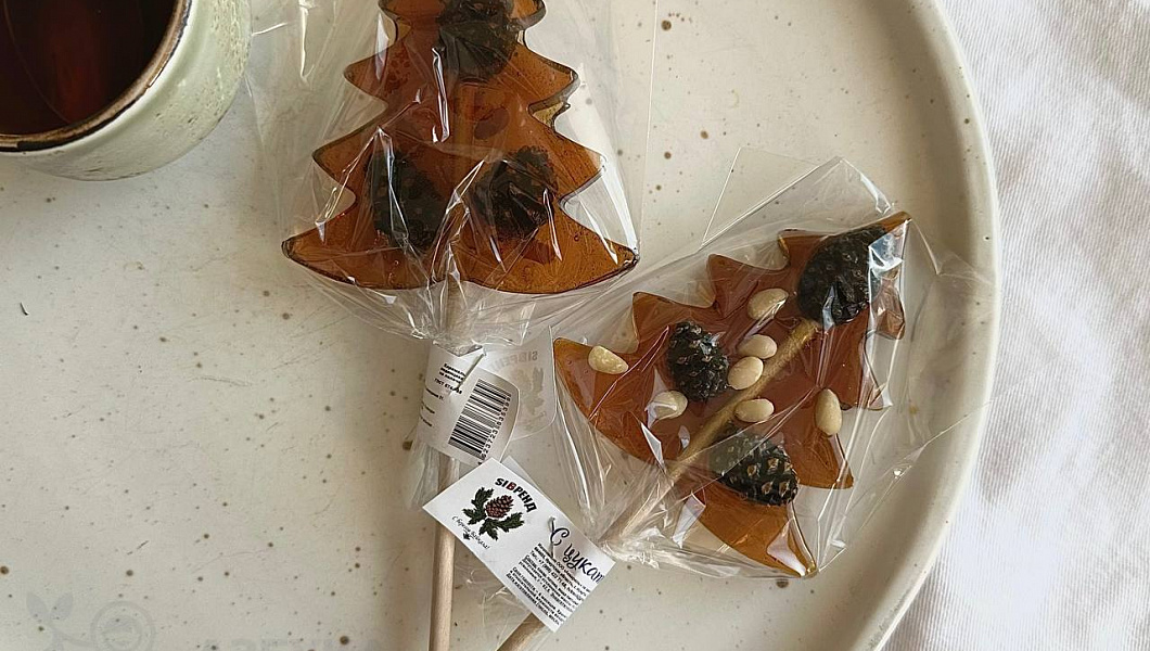 Карамель леденцовая на палочке "Елка"