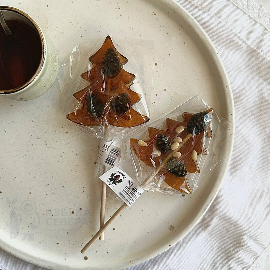 Карамель леденцовая на палочке "Елка"