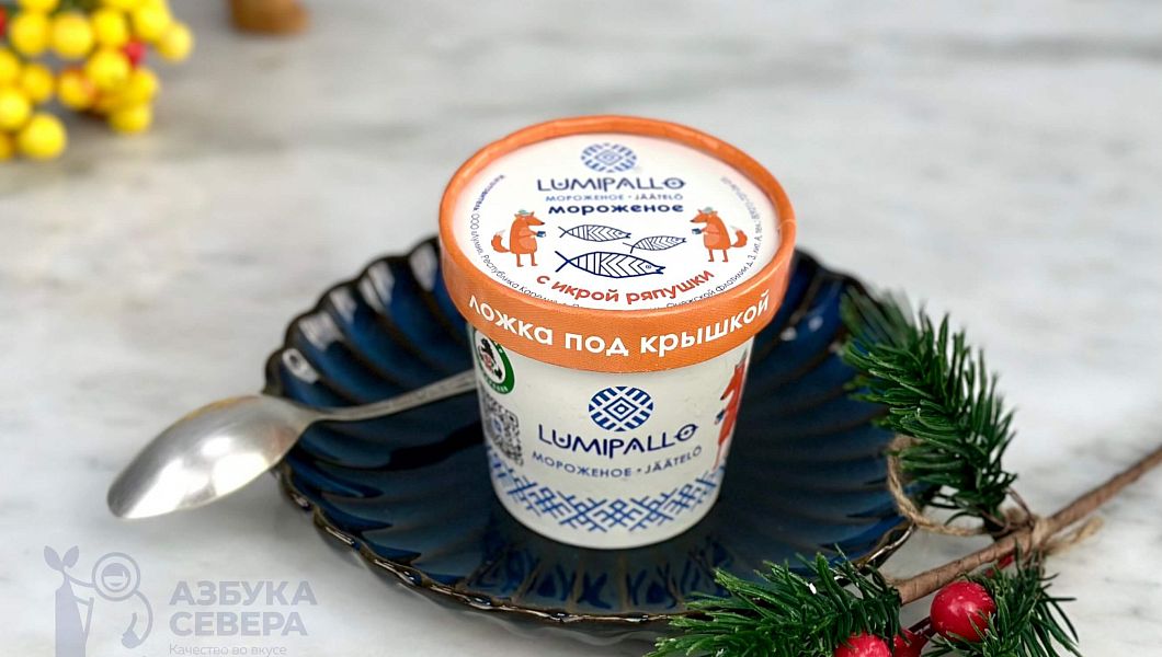 Мороженое с икрой ряпушки