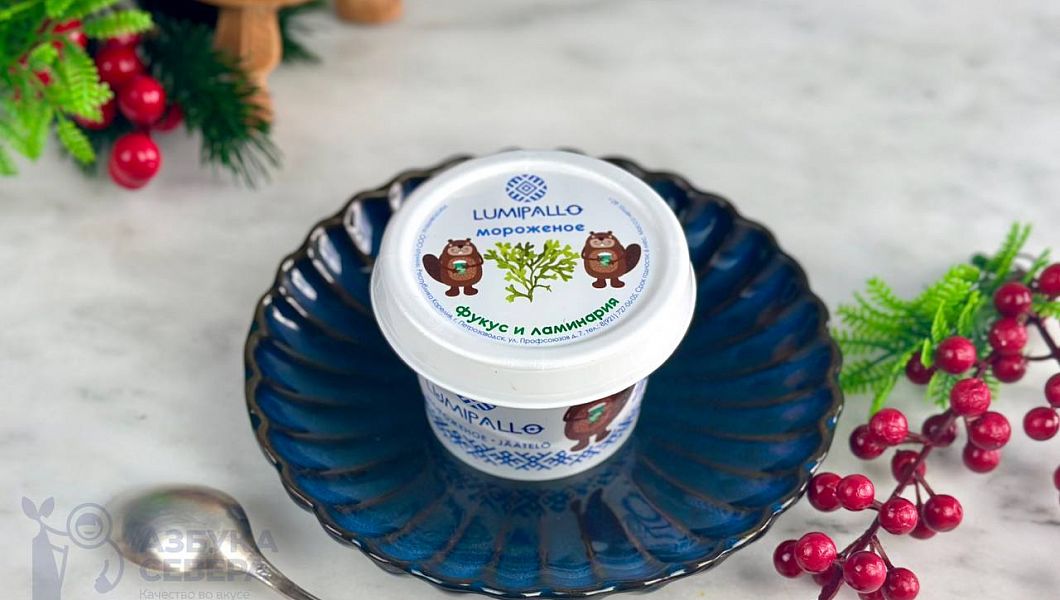 Мороженое с фукусом и ламинарией (маленькая банка)