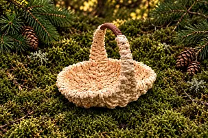 Корзина овальная из кукурузного волокна малая