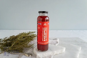 Морс из брусники с чашелистником морошки