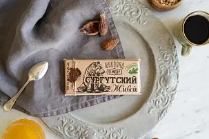 Шоколад живой  с живицей 75% какао