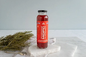 Морс из брусники с сиропом топинамбура