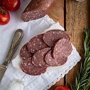 Колбаса сырокопченая "Тиманская" в сувенирном мешке