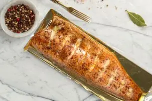 Семга филе горячего копчения с травами 