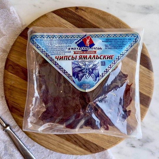 Чипсы из оленины "Ямальские" сырокопченые 