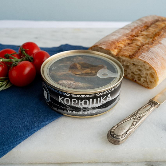 Корюшка копченая в масле