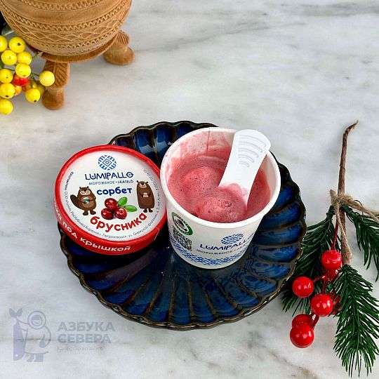 Сорбет из брусники