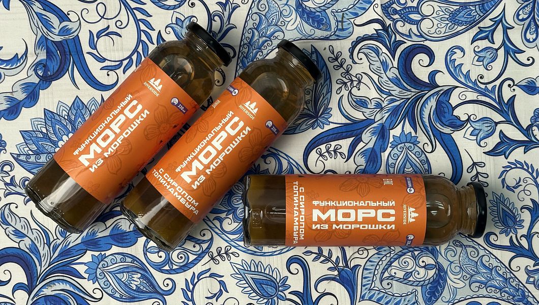 Морс из морошки с сиропом топинамбура