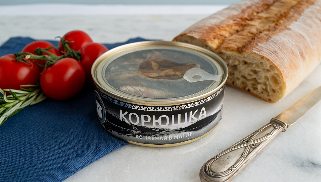 Корюшка копченая в масле