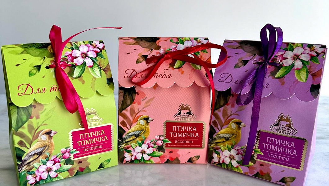Конфеты сбивные ассорти "Птичка Томичка" (маленькая упаковка)