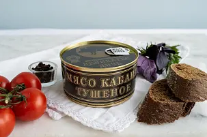 Тушеное мясо кабана 