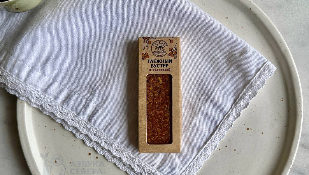 Кедровый батончик с облепихой "Таежный бустер"