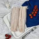 Спинки чёрной трески (угольная рыба) свежемороженые