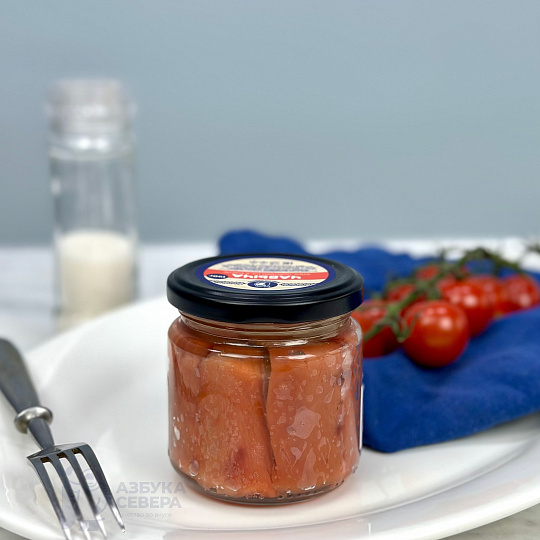 Чавыча филе слабой соли (маленькая банка)