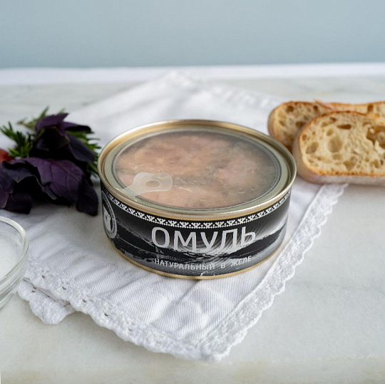 Омуль натуральный в желе