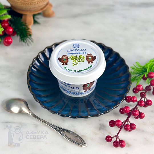 Мороженое с фукусом и ламинарией (маленькая банка)