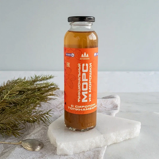 Морс из морошки с сиропом топинамбура