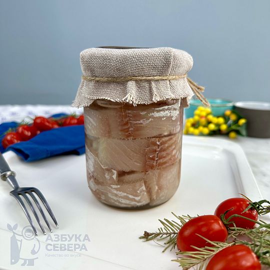 Сиг филе слабой соли (большая банка)