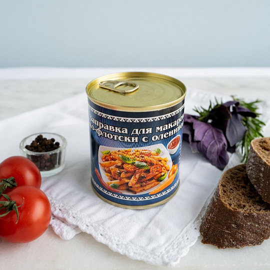 Заправка для макарон по-флотски с олениной