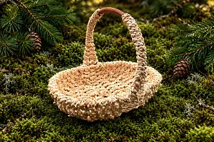 Корзина овальная из кукурузного волокна большая