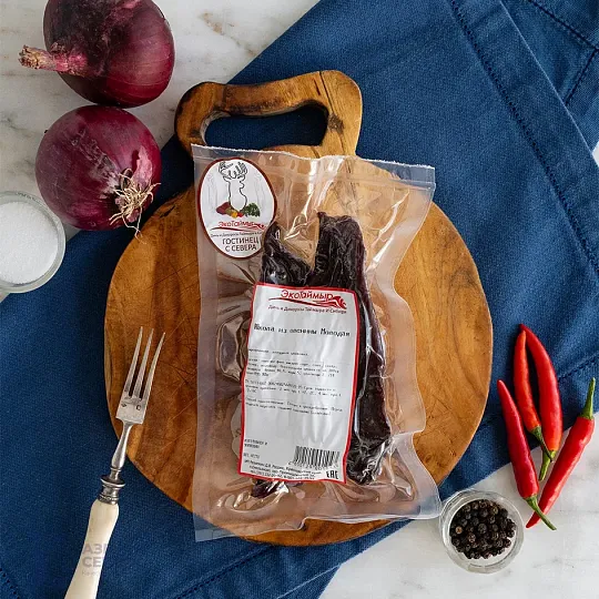 Юкола из оленины сыровяленая