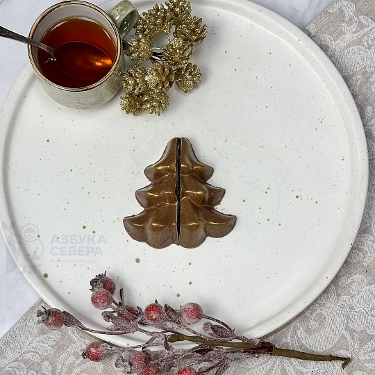 Шоколад молочный с начинкой "Елка"