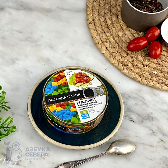 Налим обжаренный в томатном соусе (кусок)