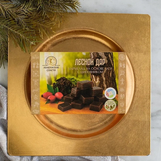 Мармелад на основе чаги с шиповником