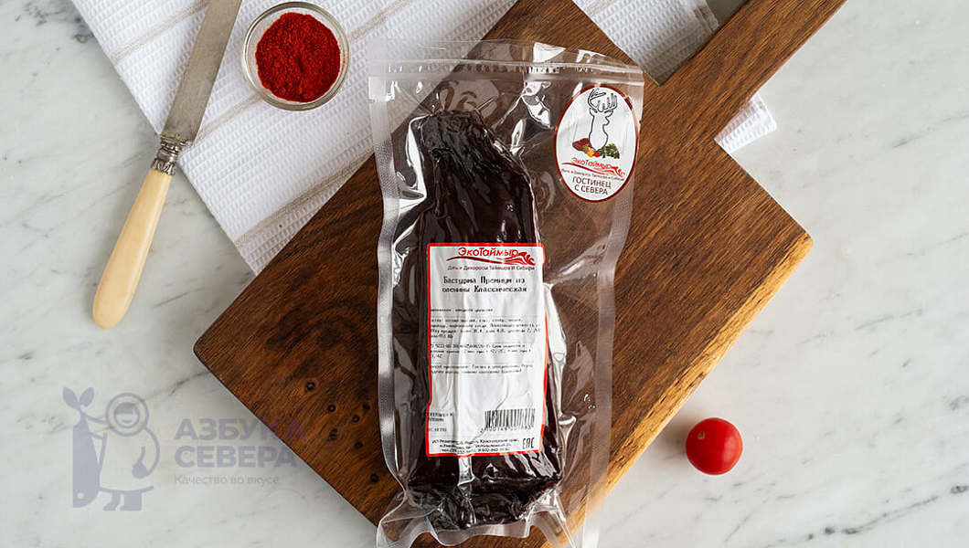 Бастурма из Оленины Сибирская сыровяленая