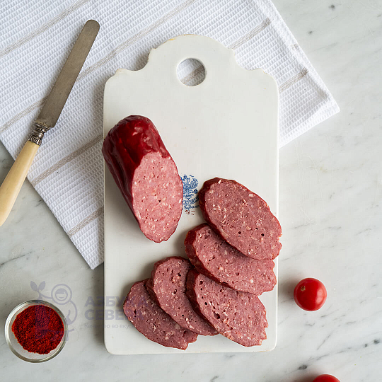 Колбаса из оленины Туристическая копчено-вареная