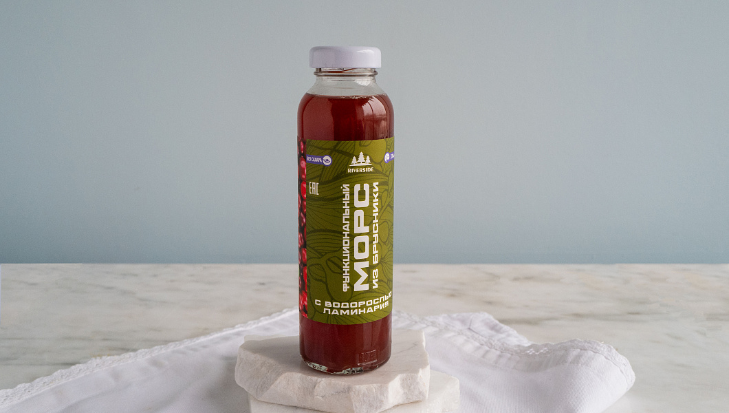 Морс из брусники с ламинарией 