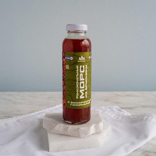 Морс из брусники с ламинарией 