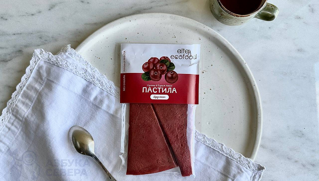 Пастила "Алтай" брусника, 30гр