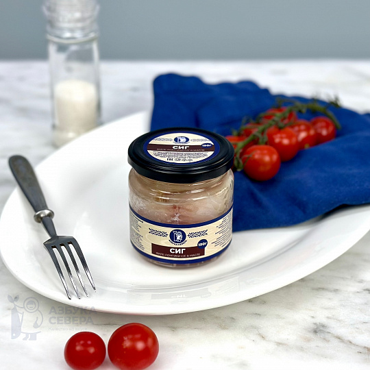 Сиг филе слабой соли (маленькая банка)