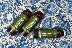 Морс из брусники с ламинарией 